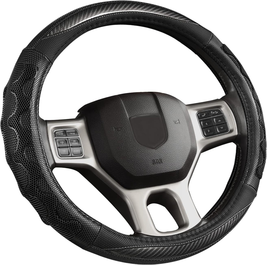 GIANT PANDA Lenkradbezug für Dodge Ram 1500 - Autolenkradbezug für Dodge Ram 2500 3500 - Grau A-grau