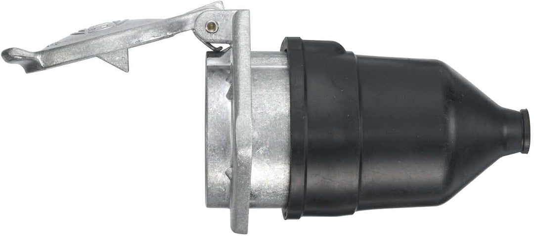 HELLA Steckdose - 24V - 7-polig - Flachsteckanschluss - Stecker: Flachstecker - Länge: 103mm - Alumi