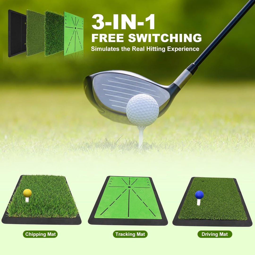 Golf-Trainingsmatte für präzisen Schwung – Swing-Pfad-Feedback, Ballkontrolle & Treffgenauigkeit ver