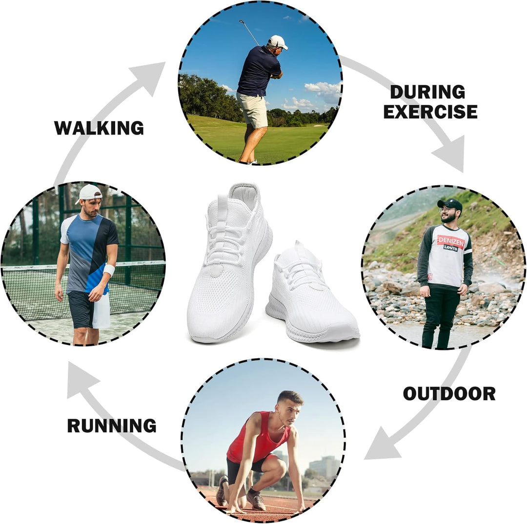 EGMPDA Schuhe Herren Sneaker Laufschuhe Turnschuhe Sportschuhe Herren Laufschuhe Outdoor Fitness Gym