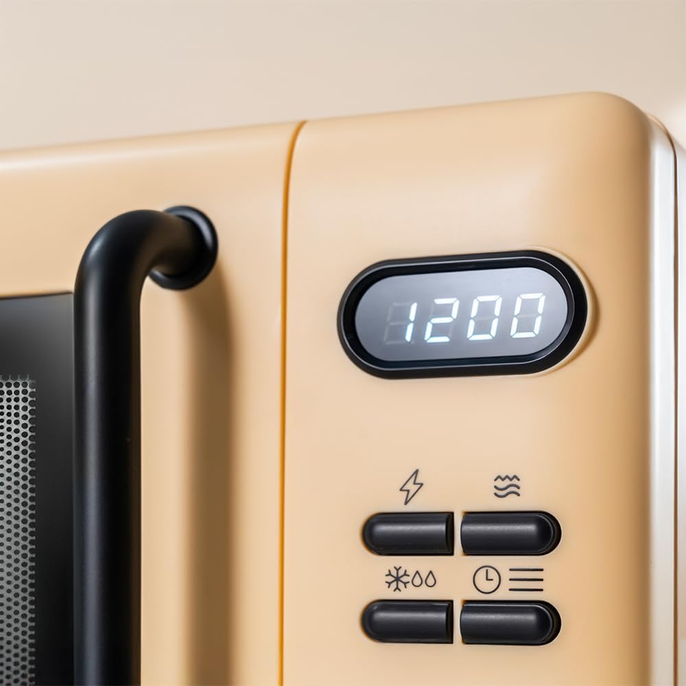 Cecotec Digitale Mikrowelle mit Grill 20L Proclean 5110 Blau. 700W in 6 Stufen und 800W Grill, Aufta