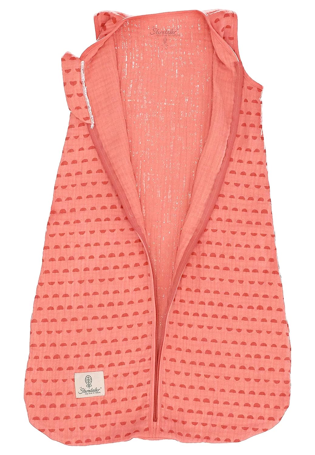 Sterntaler Baby Mädchen Schlafsack Baby Musselin Schlafsack Stay True to Nature - Babyschlafsack, Pu