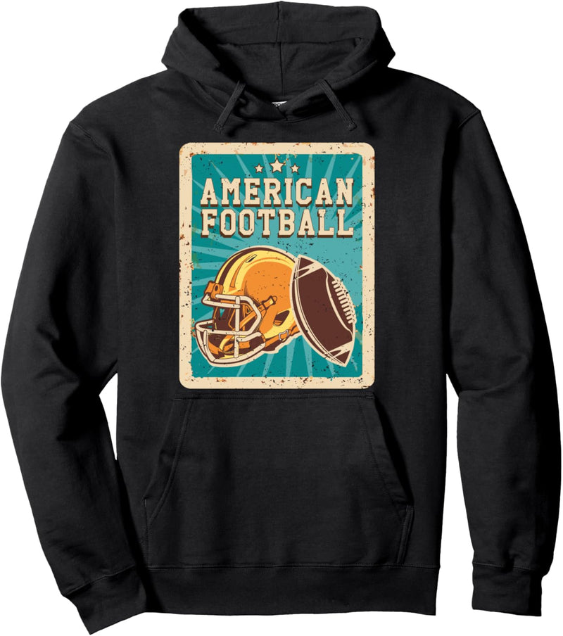 American Football Lineman Helm USA Sports Lover Pullover Hoodie