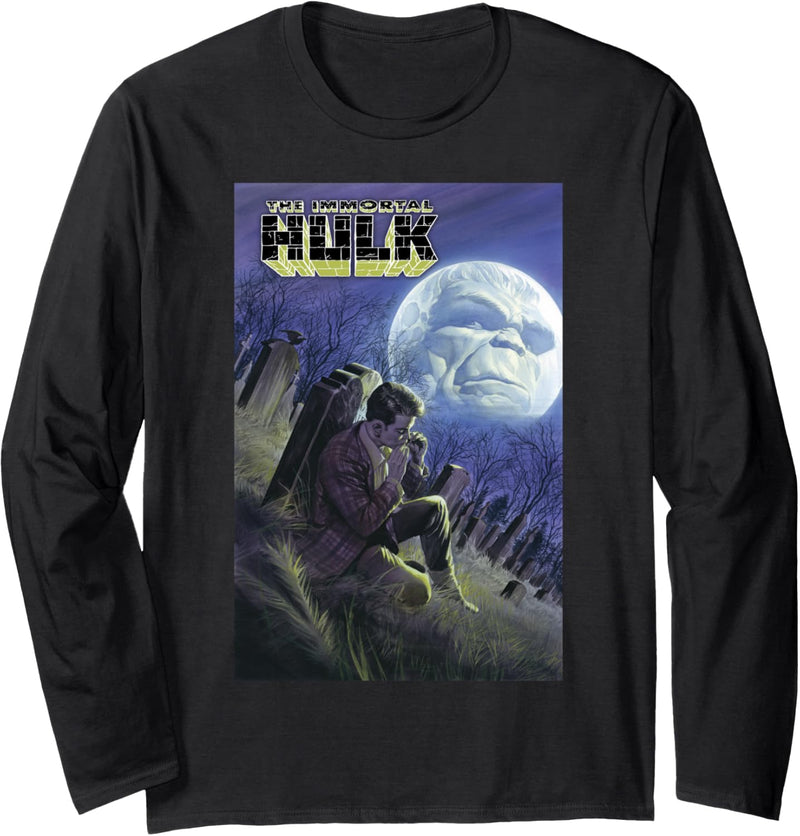 Marvel The Incredible Hulk Moon Comic Cover Langarmshirt