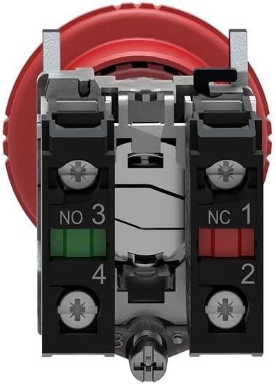 Schneider Electric - Harmony, Pilzdrucktaster NOT-AUS, rastend, Drehentriegelung, 1S+1Ö, XB4BS8445 M
