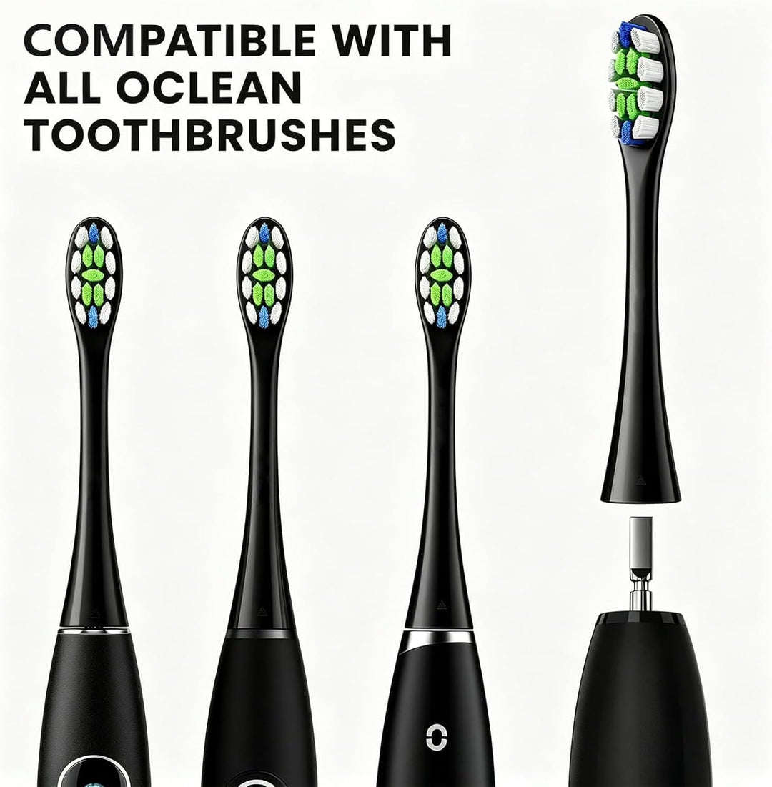 Oclean Bürstenköpfe, Clean Brush Head B06, 6PCS Elektrische Zahnbürstenköpfe, Kompatibel mit Allen E