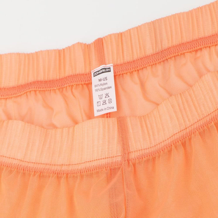 Herren Boxershorts Transparent Leicht Luftig Atmungsaktiv Bequem Geeignet für den Sommer Schwarzoran