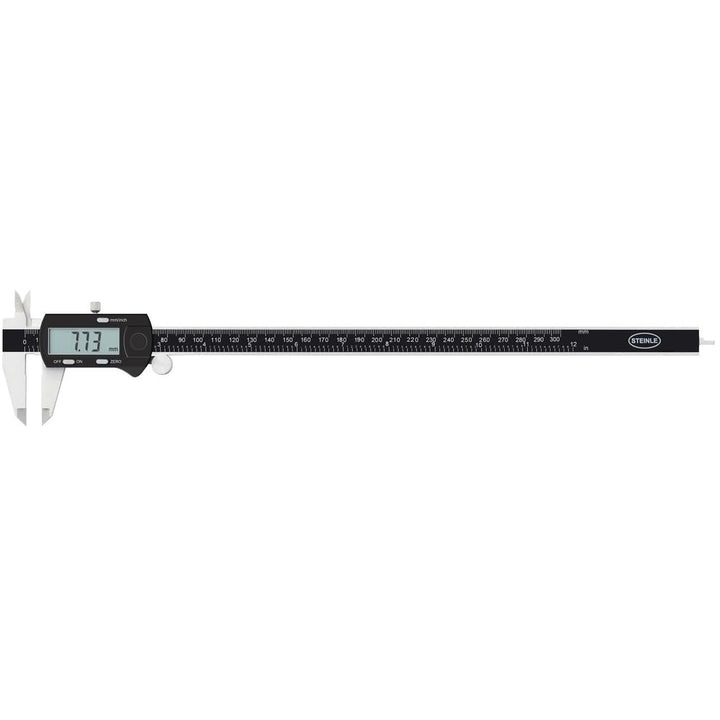 STEINLE 1321 Digital Messschieber 300 mm mit Feststellschraube, Ablesung: 0,01 mm Tiefenmass eckig