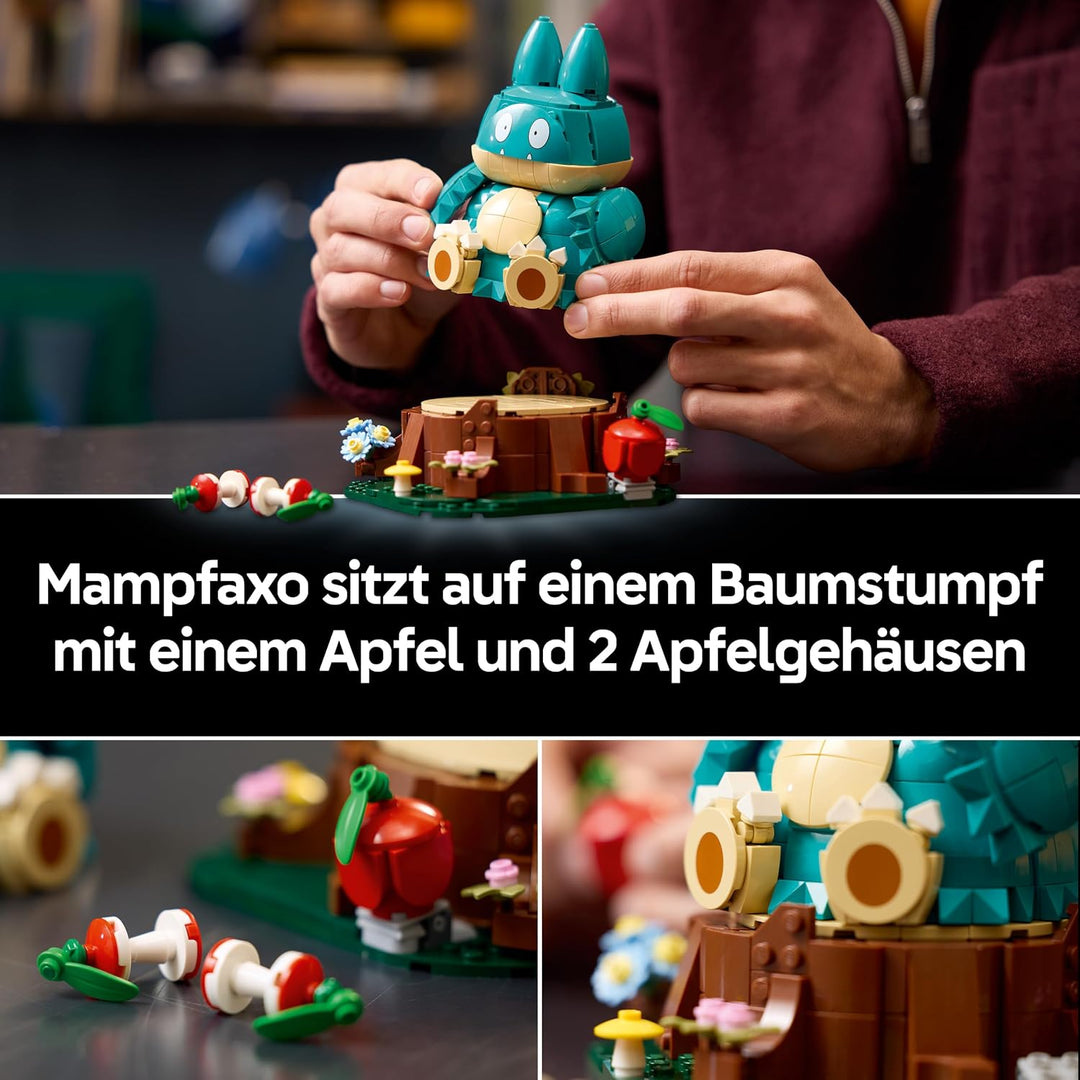 LEGO Pokémon Mampfaxo Figur - Modellbausatz für Erwachsene - Bauspielzeug aus dem Videospiel mit bew