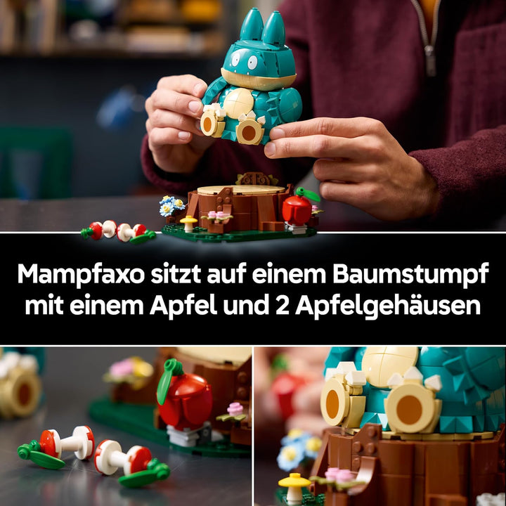 LEGO Pokémon Mampfaxo Figur - Modellbausatz für Erwachsene - Bauspielzeug aus dem Videospiel mit bew
