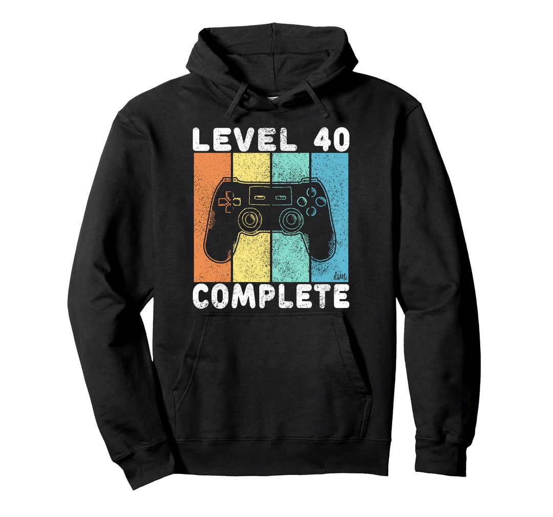 40. Geburtstag Männer Gamer Level 40 Complete 40 Jahre Pullover Hoodie