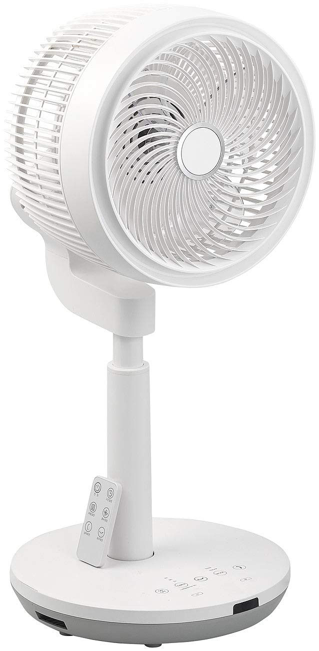 Sichler Haushaltsgeräte 3D Ventilator: Höhenverstellbarer 3D-Raumventilator & Luftzirkulator, Ø 22 c