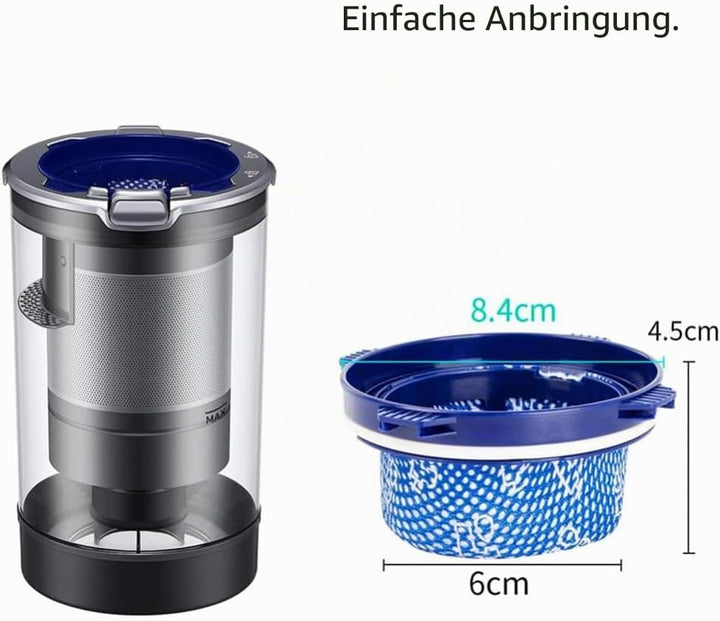 YanBan 3 Ersatzfilter kompatibel mit Samsung Jet 75 Jet 90 Jet 70 Jet 60 VS9000RL Staubsauger, Nr. D