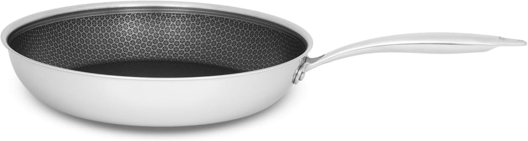 Töpfe und Pfanne Set - Topfset 12-teilig - Edelstahl - mit Glasdeckeln - für alle Herdarten - Silber