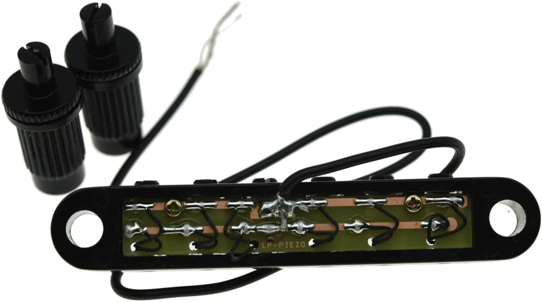 KAISH Tune-o-Matic Piezo Guitar Bridge Pickup LP Piezo Guitar Bridge Pickup für Les Paul Schwarz, sc