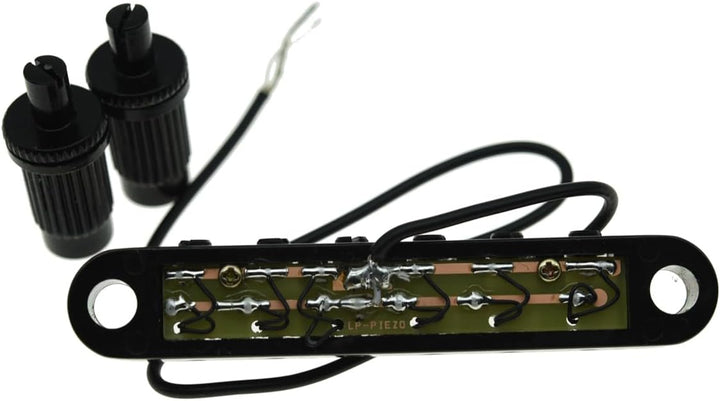 KAISH Tune-o-Matic Piezo Guitar Bridge Pickup LP Piezo Guitar Bridge Pickup für Les Paul Schwarz, sc