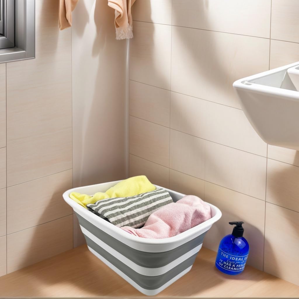 SAMMART 12L zusammenklappbare Wanne – tragbares Picknick-Tablett für den Aussenbereich – tragbares W