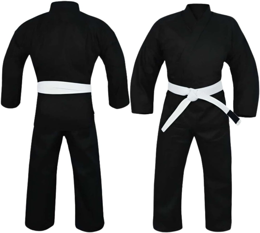 URBANSBEE Brazilian Jiu Jitsu anzug - Kimono BJJ Gi Uniform für Männer Frauen Training L Schwarz, L