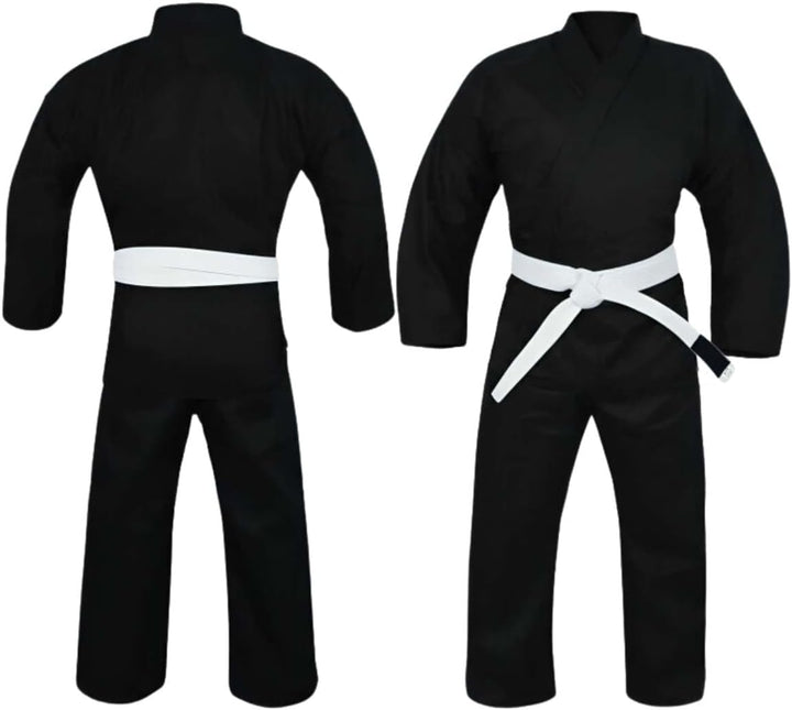 URBANSBEE Brazilian Jiu Jitsu anzug - Kimono BJJ Gi Uniform für Männer Frauen Training L Schwarz, L