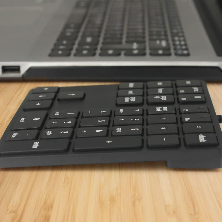 Qisan Numeric Keypad Wired Numpad 34 Tasten Tragbare Tastatur USB Externe Mini Slim Tastatur Magicfo
