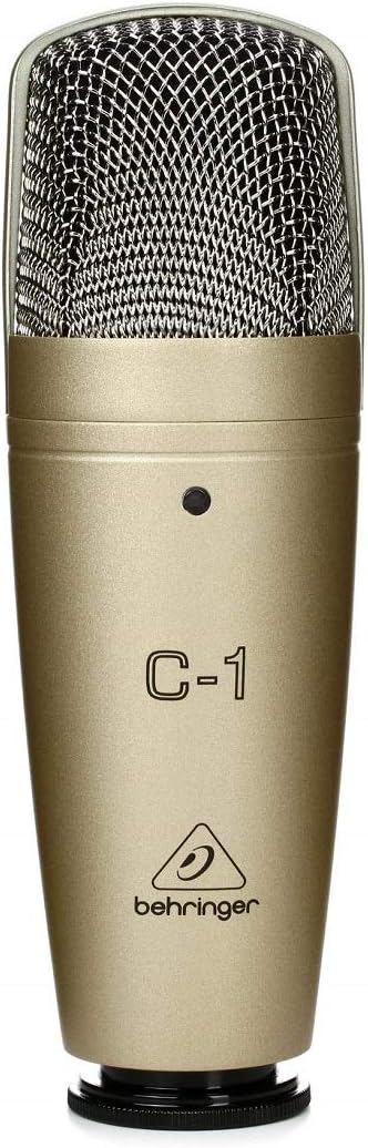 Behringer C-1 Studio Kondensator Mikrofon & Stagg Mikrofonkabel High Quality - 3 Meter - 1x XLR Male