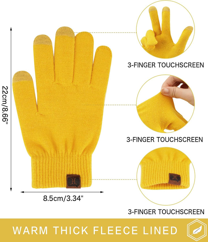 Bequemer Laden Damen Winter Warm Touchscreen Handschuhe Thermo Winterhandschuhe Kaschmir Strickhands