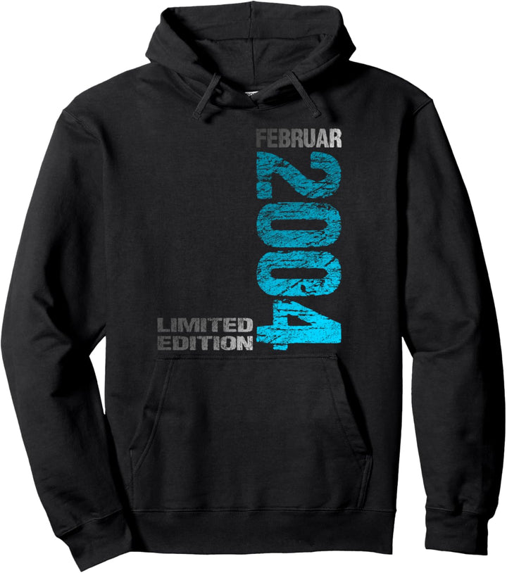 Februar 2004 Mann Frau 20. Geburtstag Limited Edition 20 Pullover Hoodie