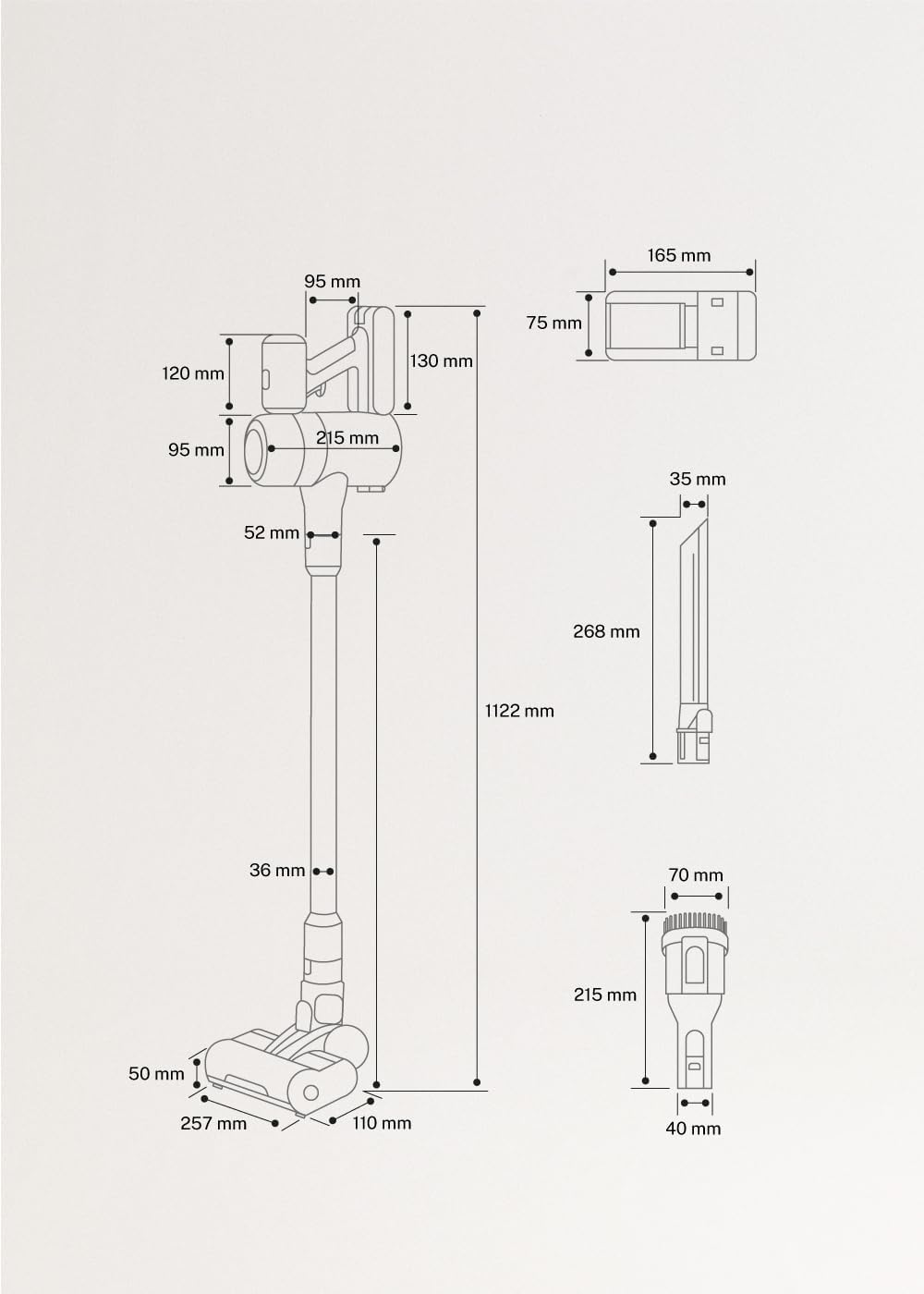 CREATE / Cyclone Force/Kabelloser Handstaubsauger Salbeigrün 25.9V / Saugleistung 23000 Pa, kabellos