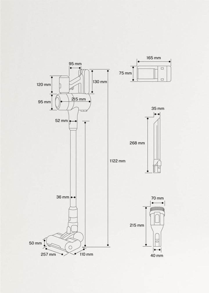CREATE / Cyclone Force/Kabelloser Handstaubsauger Salbeigrün 25.9V / Saugleistung 23000 Pa, kabellos