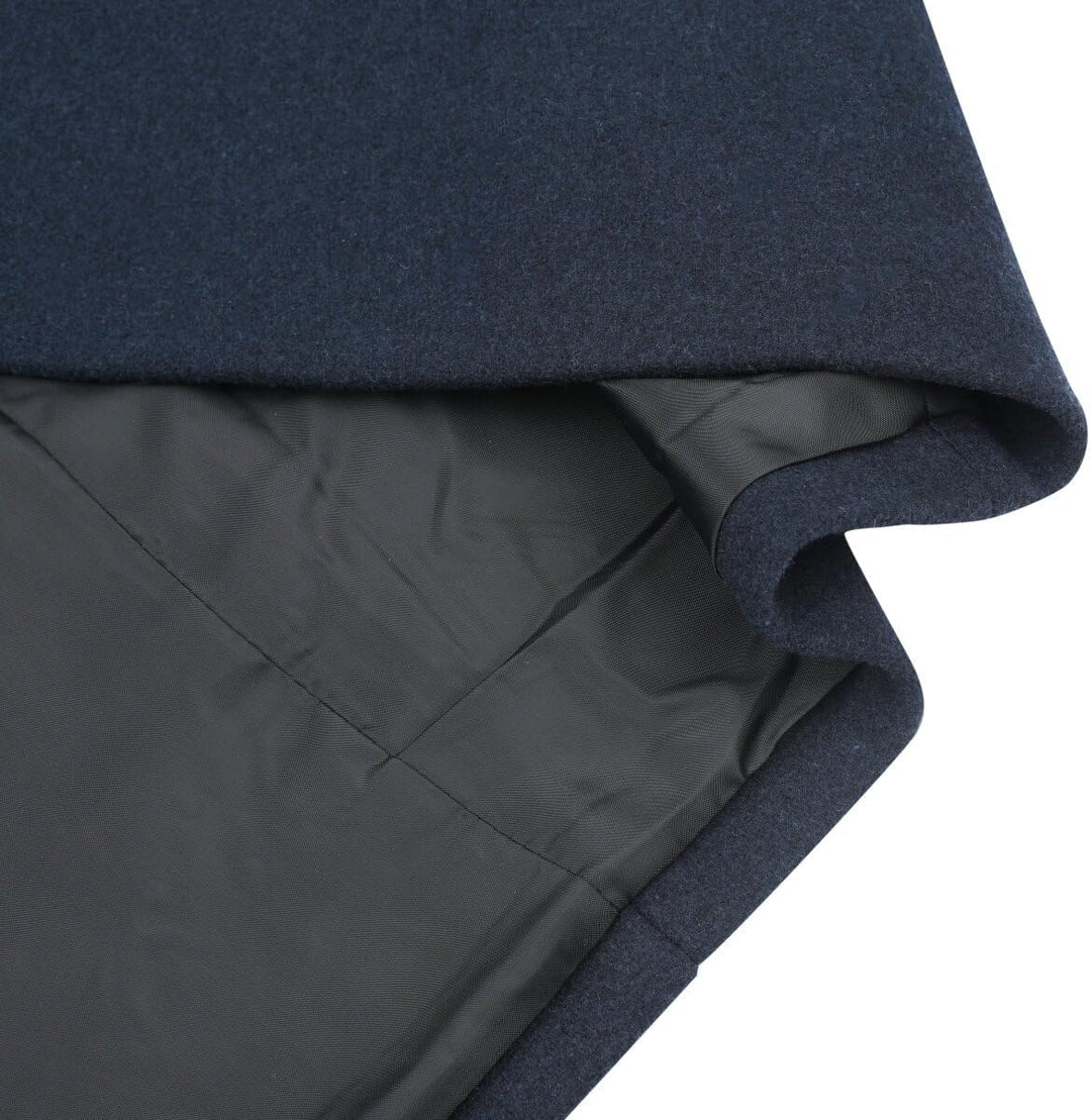 Allthemen Wintermantel Herren Wollmantel Lang Slim Fit Herrenmantel mit Stehkragen Business Coat für