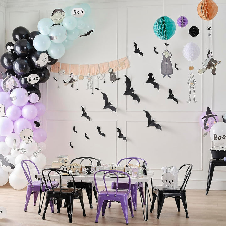 Ginger Ray Halloween-Hängepapier-Waben-Partydekorationen mit Figuren, 5 Stück, Waben