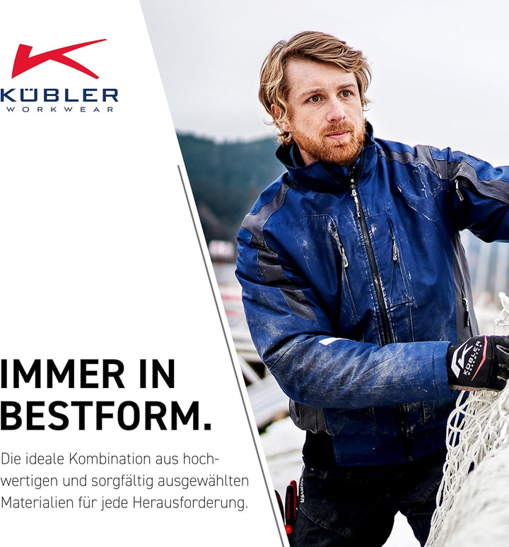 KÜBLER Workwear KÜBLER WEATHER Wetterbundjacke schwarz, Grösse S, Unisex-Wetterbundjacke aus Mischge