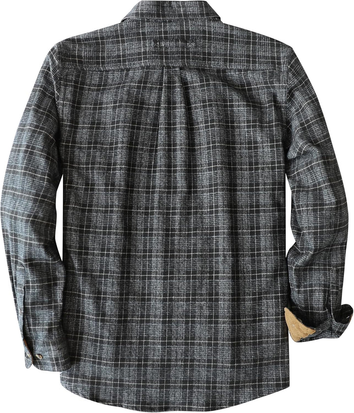 Dubinik® Flanellhemd Herren Button Down Kariert Baumwollhemd Freizeithemd Hemd Herren Langarm mit Zw
