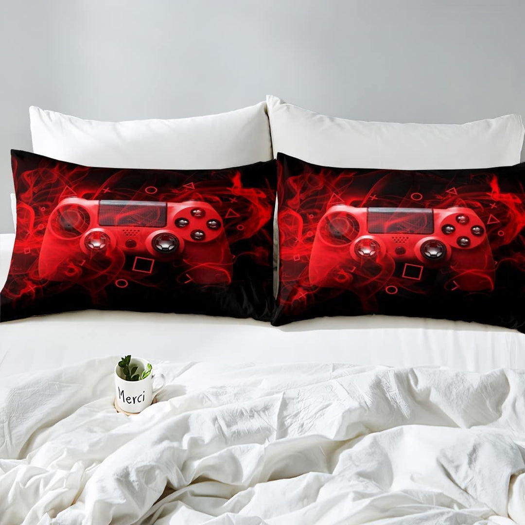 Tbrand Kinder Gamepad Bettwäsche Set 135x200cm Gamer Schlafzimmer Dekor für Jungen Mädchen Videospie