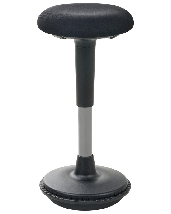 Ergonomischer Wackelhocker Stoff schwarz drehbar höhenverstellbar Estell