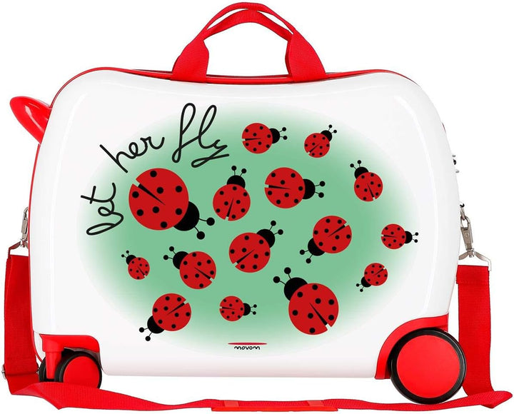 Movom Happy Time Kinder-Koffer Mehrfarbig 50x38x20 cms Hartschalen ABS Kombinationsschloss 34L 2,1Kg