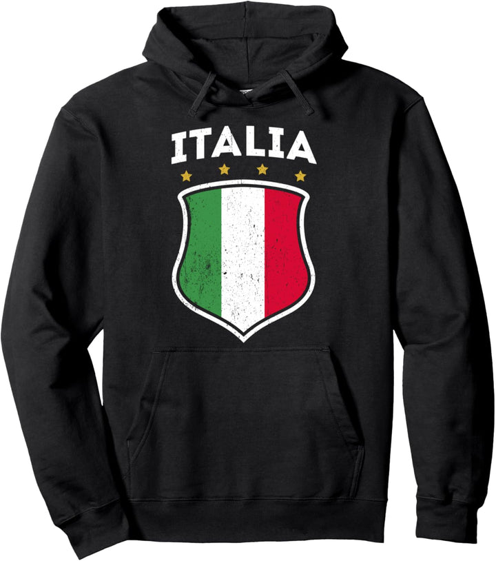 ITALIA Italienische Flagge Fussball Italien Fan Pullover Hoodie