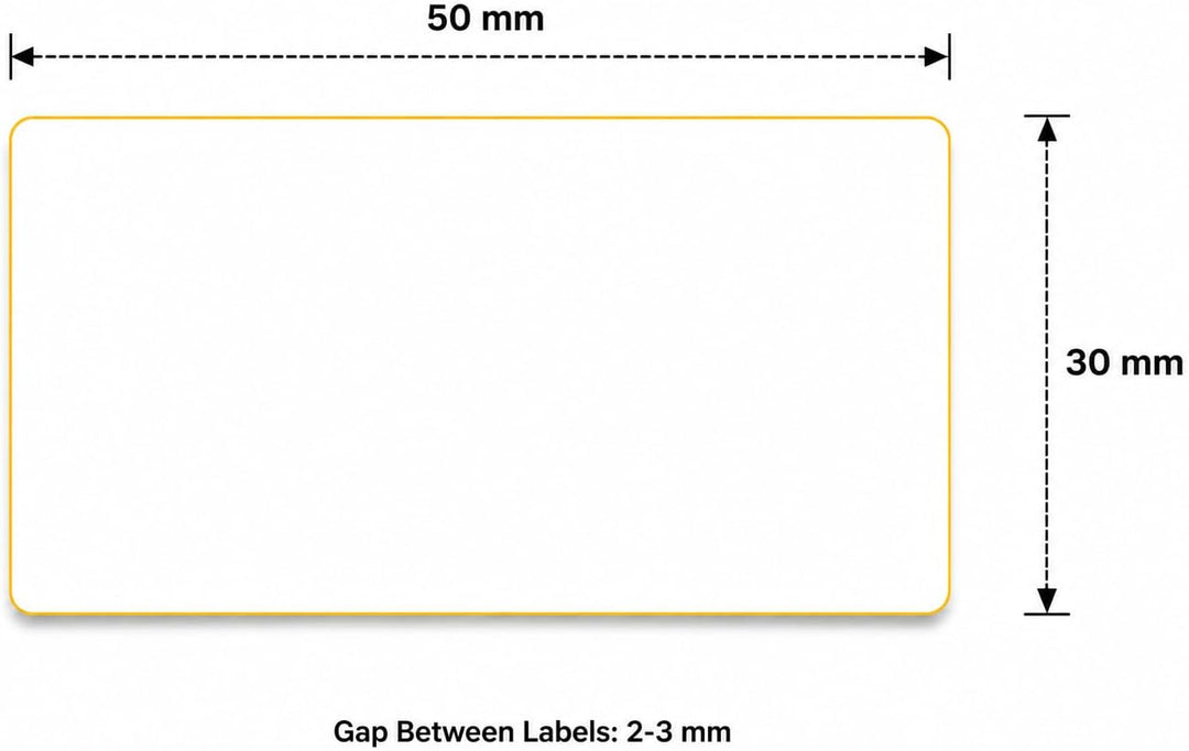 Thermotransfer etiketten 50x30 mm | Barcode etiketten, adressetiketten - Thermoetiketten auf rolle;