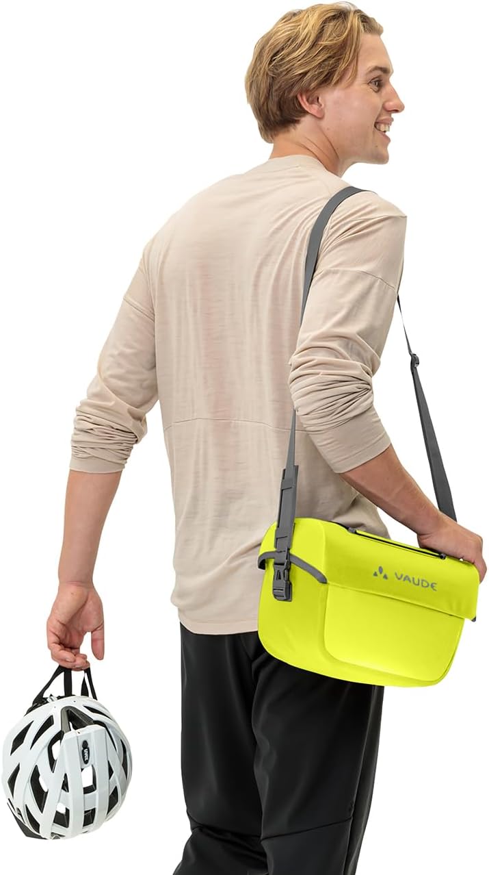 VAUDE Fahrrad Lenkertasche Aqua Box, 6 Liter Volumen, wasserdicht verschweisst Einheitsgrösse Bright