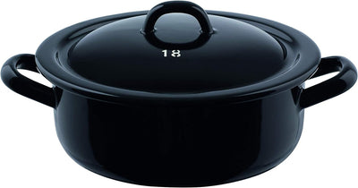 Riess, 0240-017, ZWERGE Kasserolle mit Bördel 20, CLASSIC- RIESEN UND ZWERGE, 2 Liter, ohne Deckel,