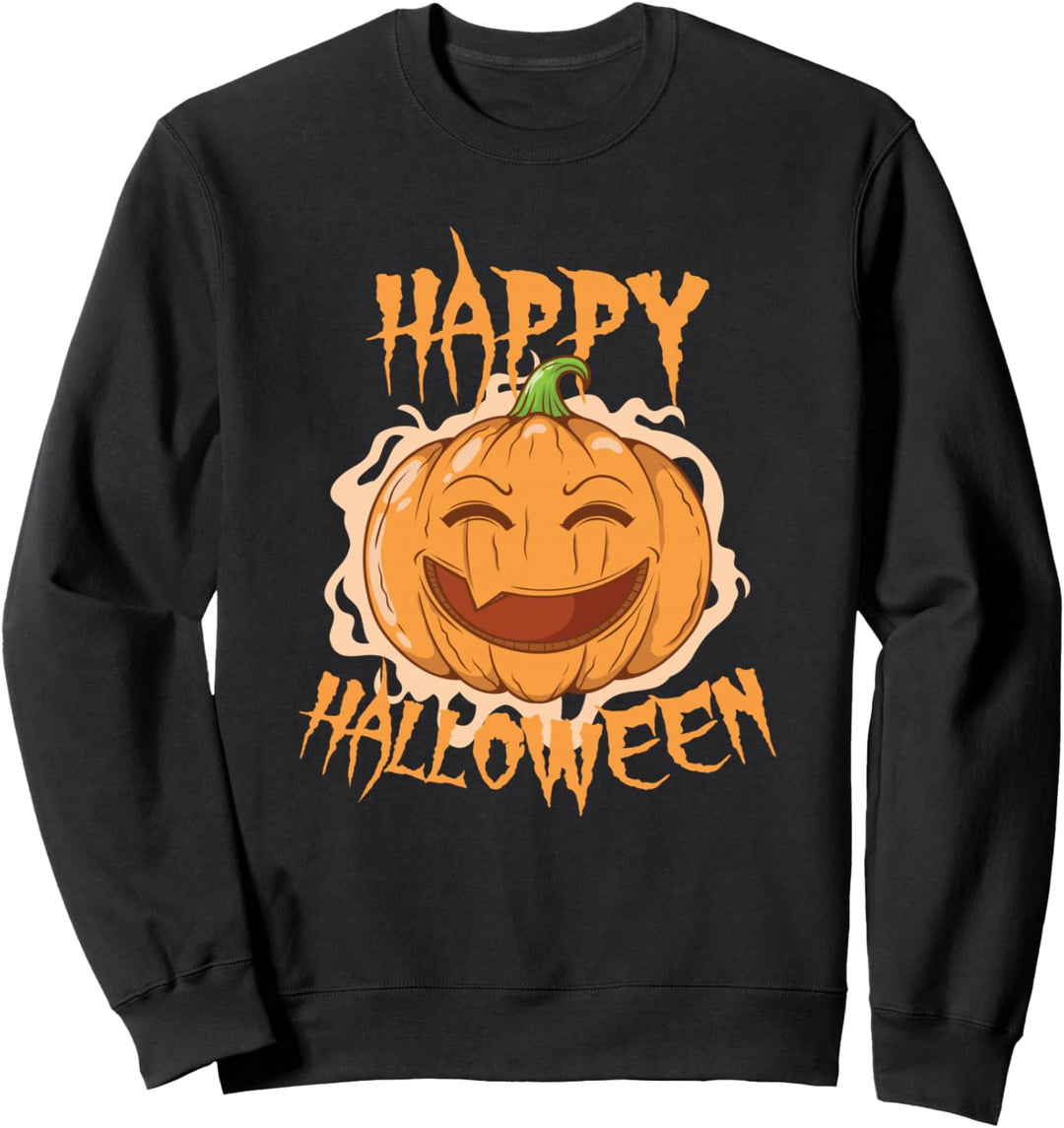 Halloween Kürbis "Happy Halloween" Sweatshirt
