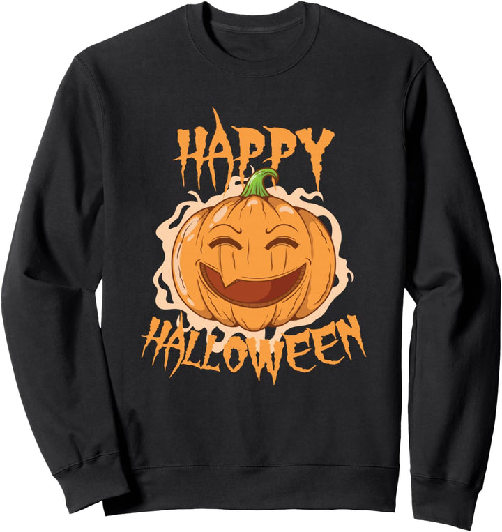Halloween Kürbis "Happy Halloween" Sweatshirt