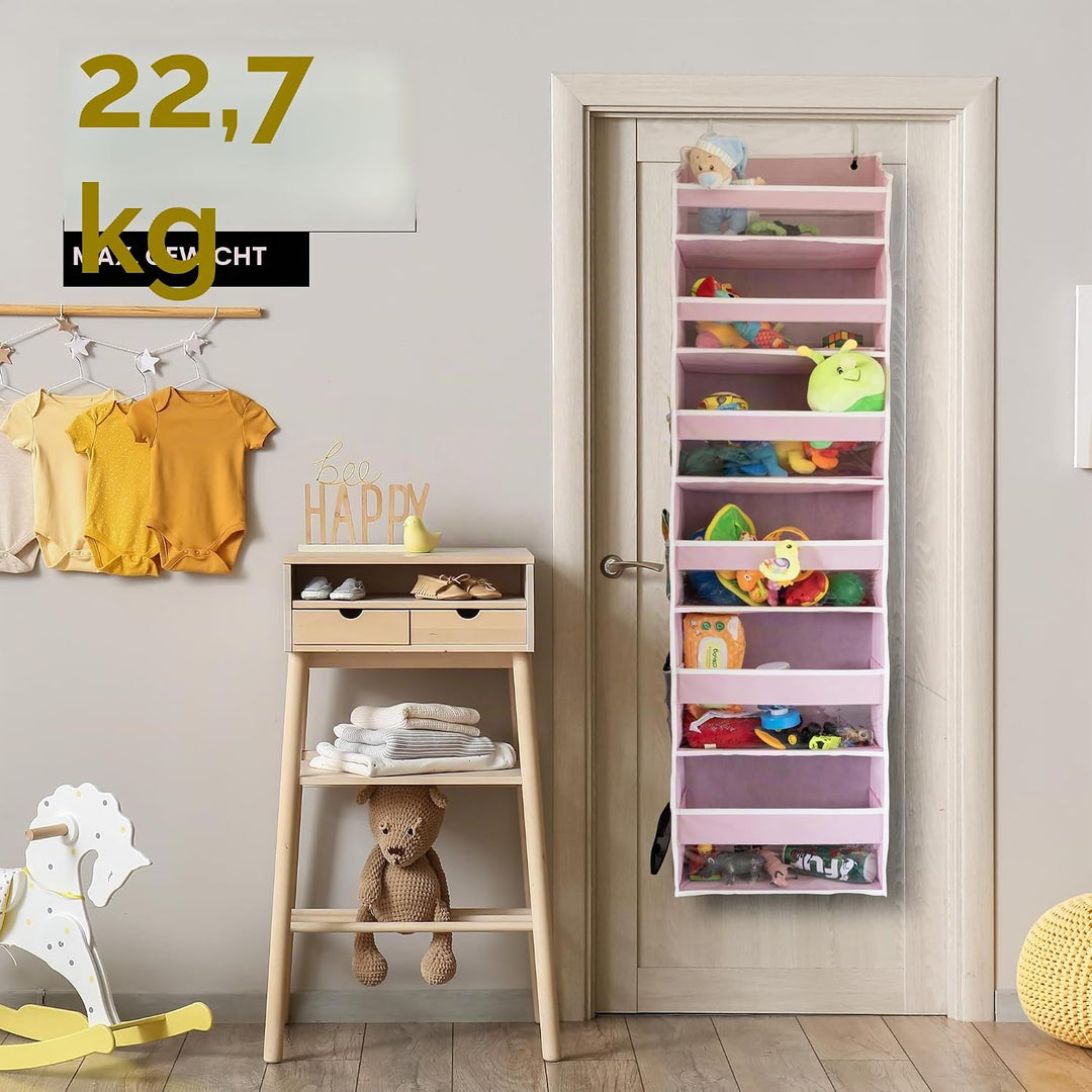 Homelux Theory 2er-Pack Tuer-Organizer - 139x35x17cm | Haengender Tuer-Organizer Fuer Kleiderschrank