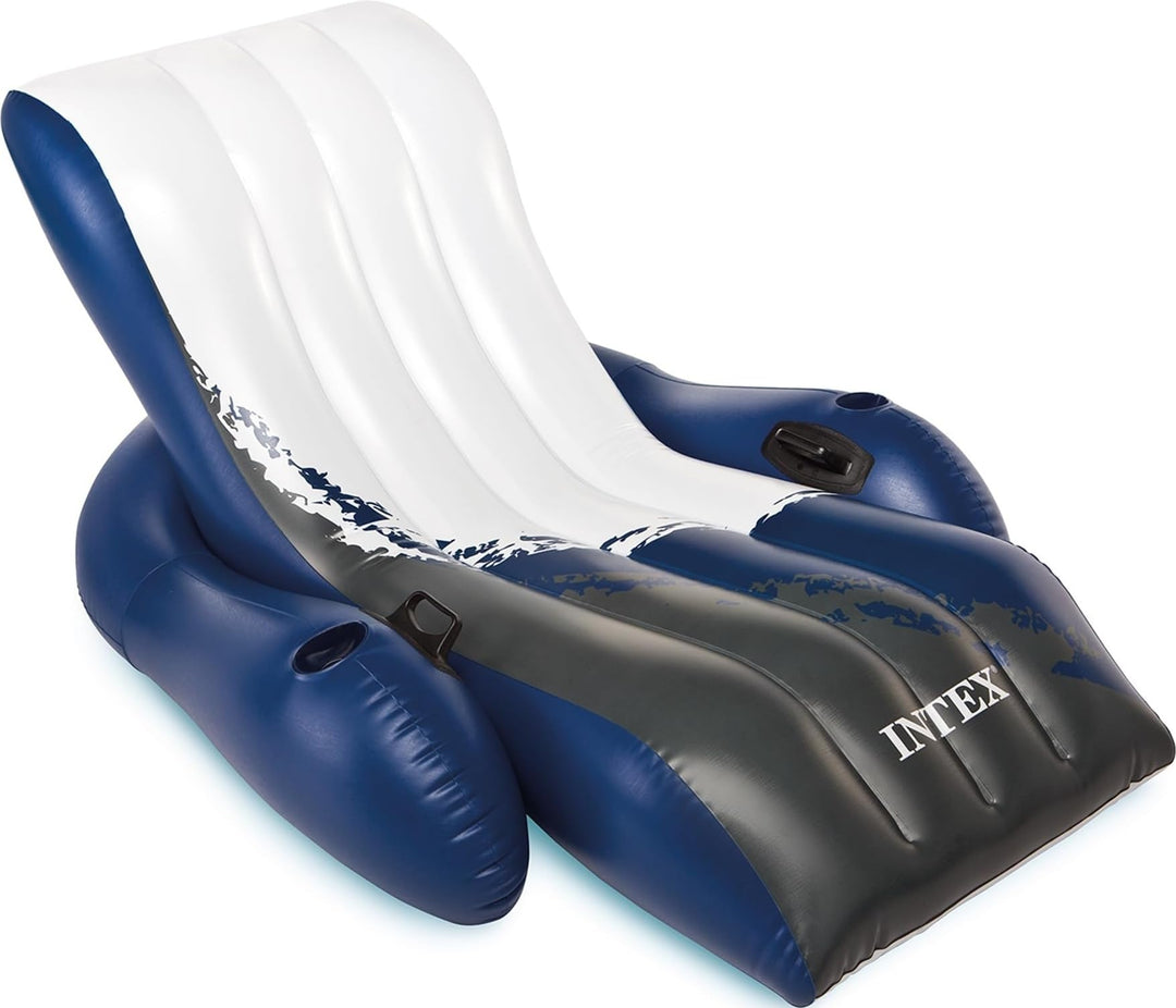 Intex Floating Recliner Lounge - Aufblasbarer Badelounge, mehrfarbig, 180 x 135