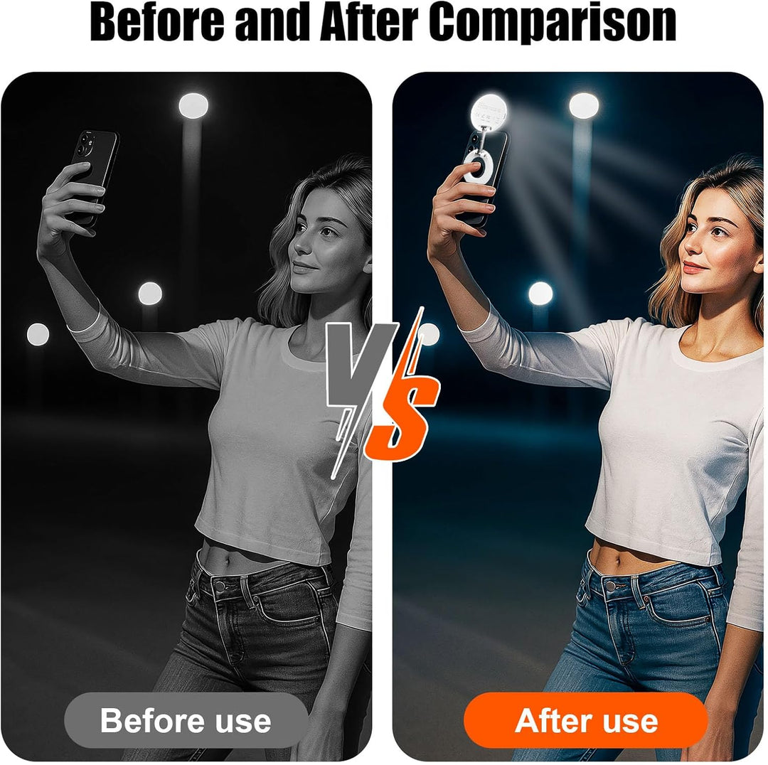 OneNine Magnetisches Selfie-Licht, 3-in-1 Magnetische Handy Füllen Ringlicht, LED Magnetisches Fülll