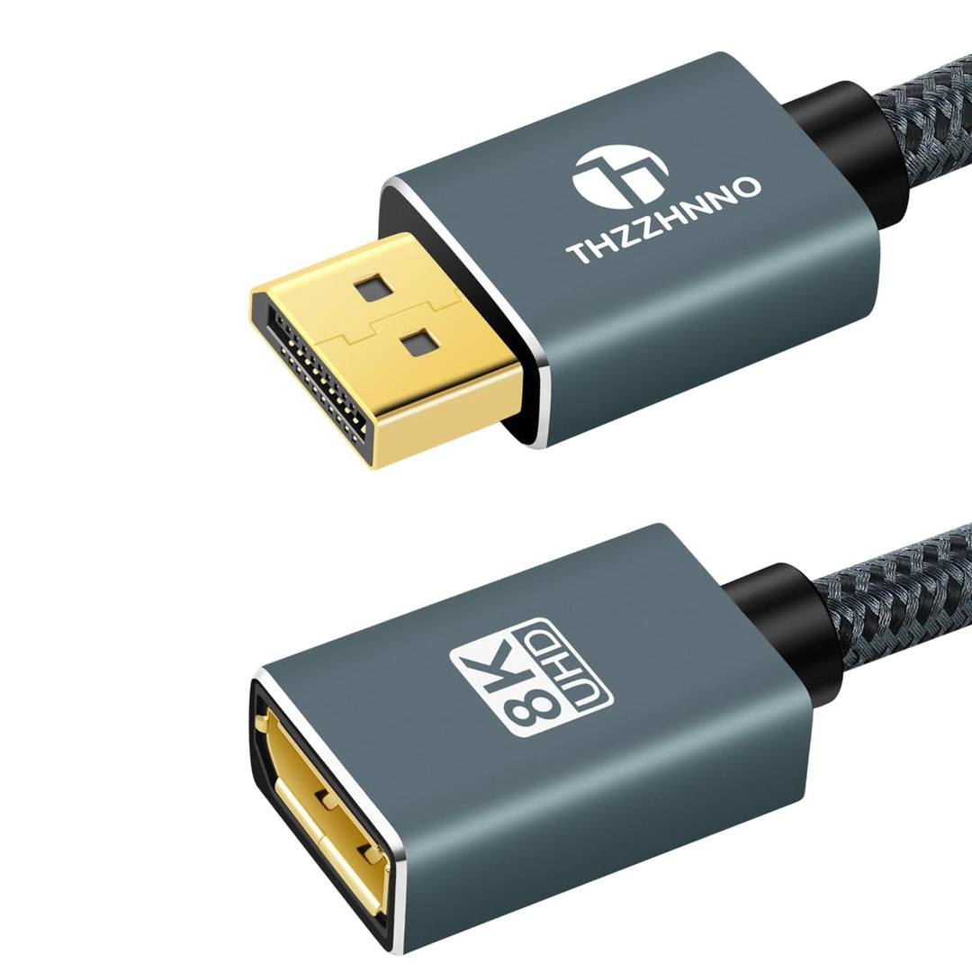8K DisplayPort Verlängerungskabel 1,5M, DisplayPort 1.4 Stecker auf Buchse Kabel, DP auf DP Verlänge