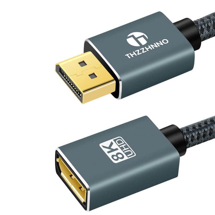 8K DisplayPort Verlängerungskabel 1,5M, DisplayPort 1.4 Stecker auf Buchse Kabel, DP auf DP Verlänge