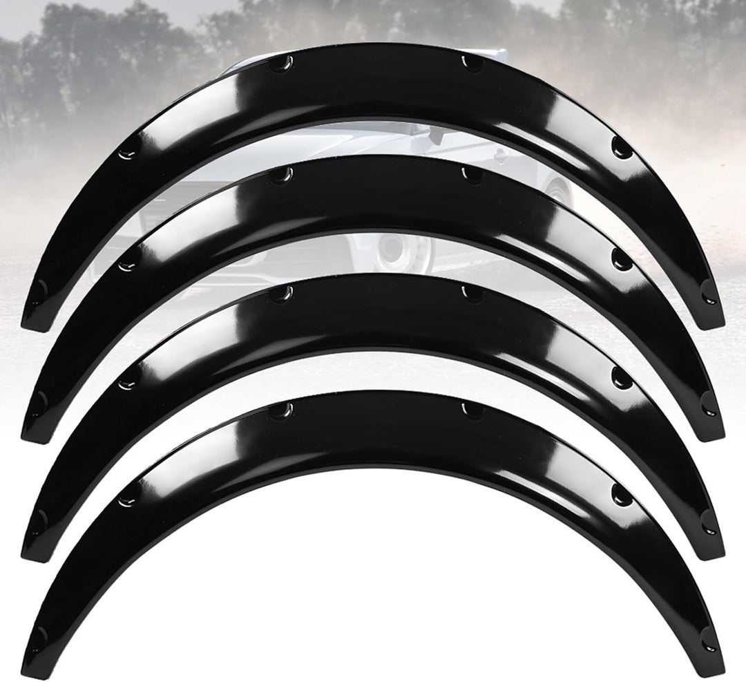 Kotfl¨¹gelverbreiterungen 4 St¨¹ck 90mm Universal Auto SUV Vorne und Hinten Kotfl¨¹gel Flexible Fend
