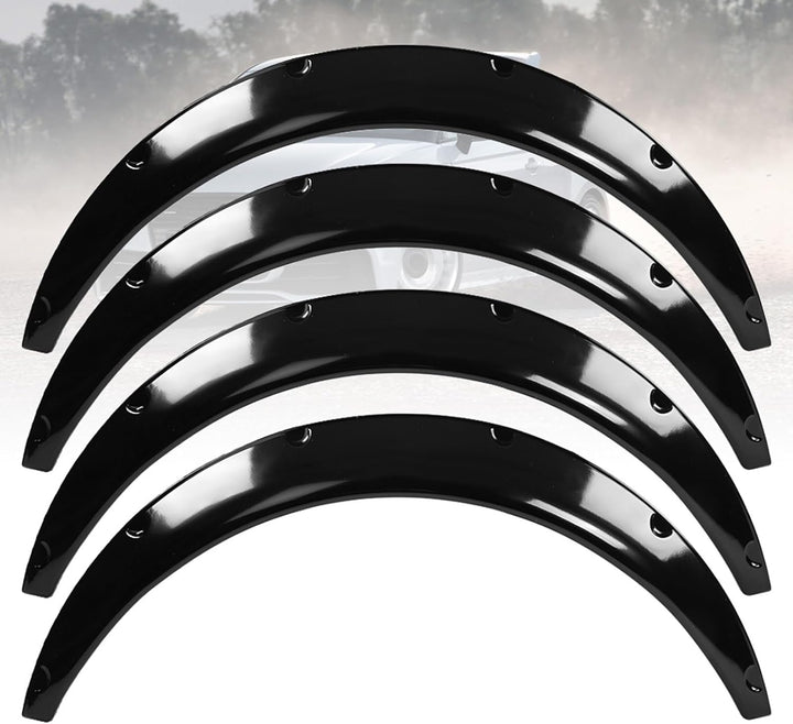 Kotfl¨¹gelverbreiterungen 4 St¨¹ck 90mm Universal Auto SUV Vorne und Hinten Kotfl¨¹gel Flexible Fend