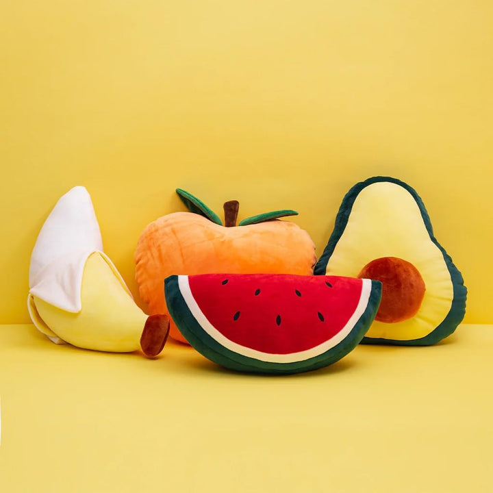 balvi Kissen Fluffy Watermelon Farbe Rot Kissen in Form Einer Wassermelone Polyester